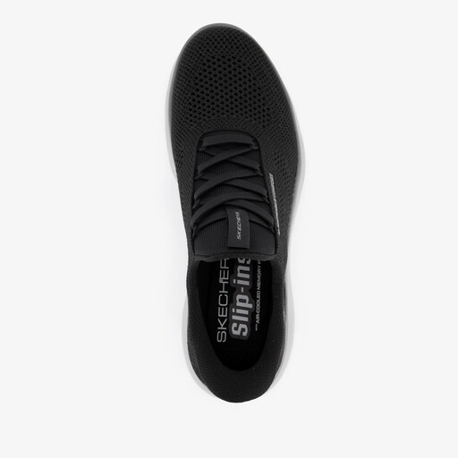 Slip-ins: Summits - Perfo heren sneakers zwart