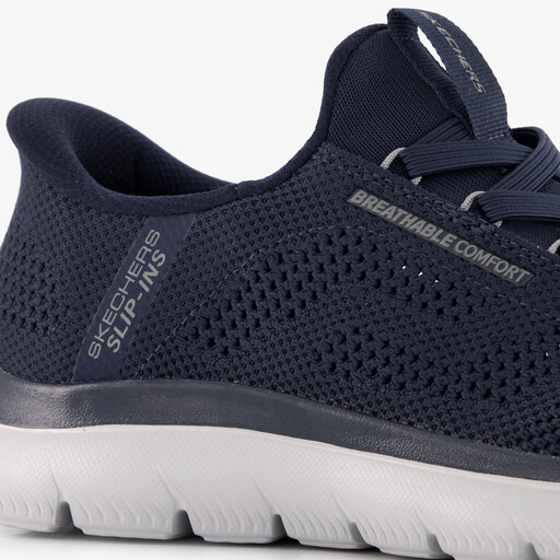 Slip-ins: Summits - Perfo heren sneakers blauw