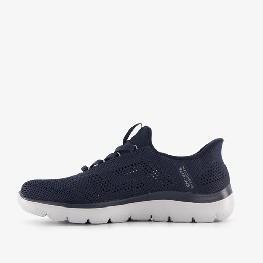 Slip-ins: Summits - Perfo heren sneakers blauw