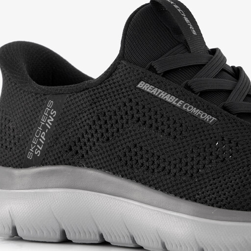 Slip-ins: Summits - Perfo heren sneakers zwart
