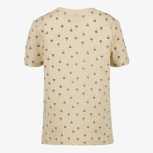 Jongens T-shirt met palmbomen beige