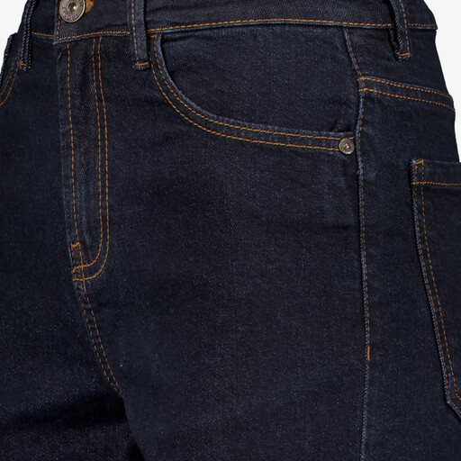 Dames wide leg jeans donkerblauw lengte 33