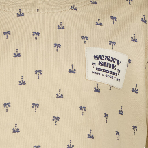 Jongens T-shirt met palmbomen beige
