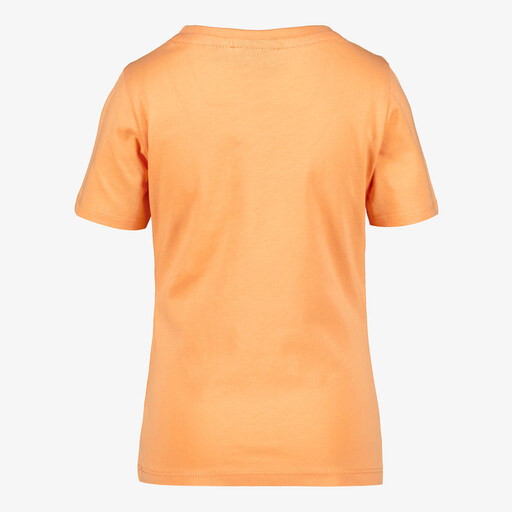 Meisjes T-shirt met panterkop oranje