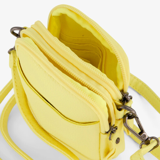 Dames telefoontasje geel