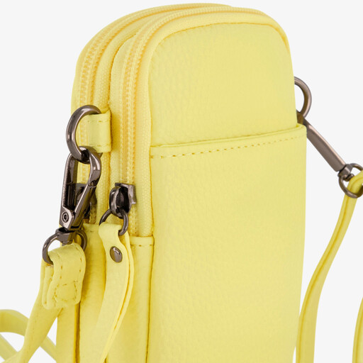 Dames telefoontasje geel