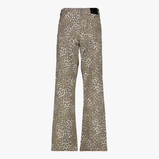 Dames wide leg jeans luipaardprint lengte 31