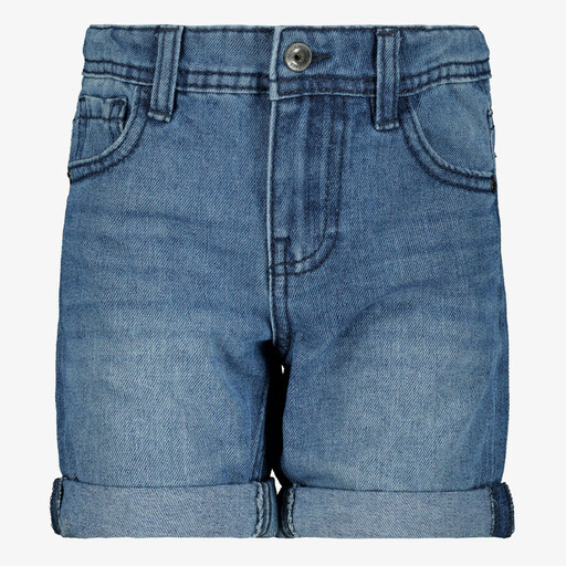 Jongens denim short medium blauw