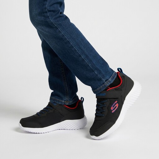 Bounder kinder sneakers zwart rood