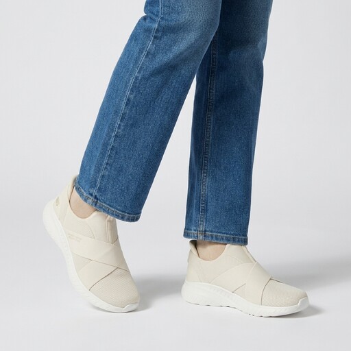 Slip-ins BOBS Sport Squad dames sneakers beige