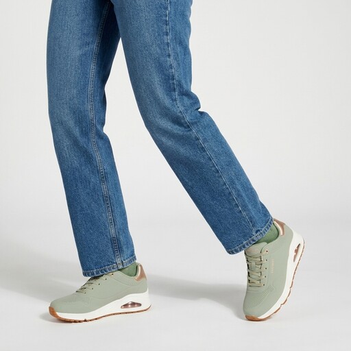 Uno-Shimmer Away dames sneakers groen