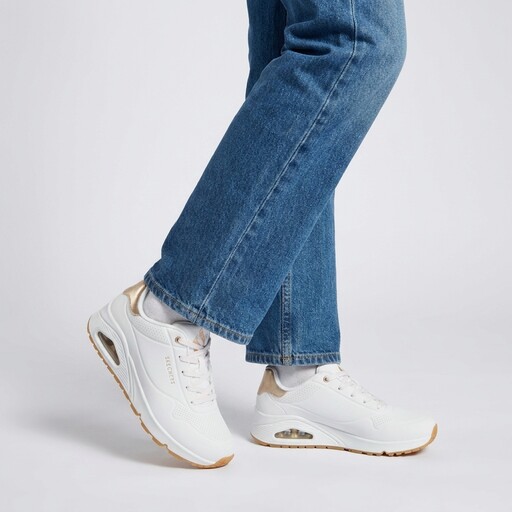 Uno Shimmer Away dames sneakers wit