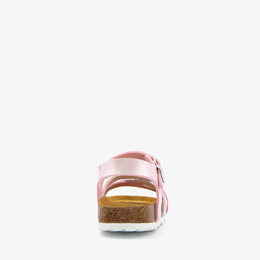Meisjes bio sandalen met glitters roze