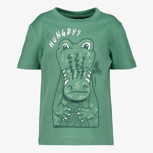 Jongens T-shirt met krokodil groen