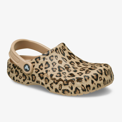 Rocs Baya Graphic Clog dames klompen met panterprint