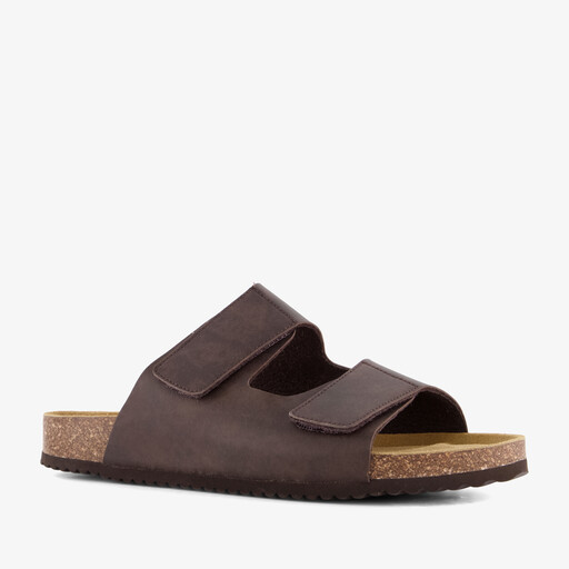 Heren bio slippers bruin