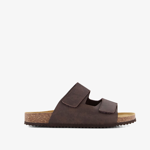 Heren bio slippers bruin