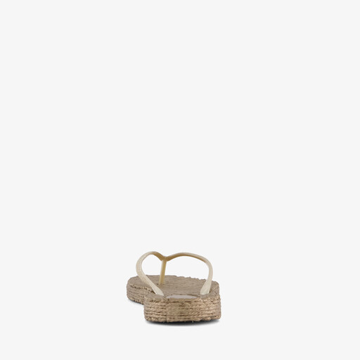 Dames teenslippers goud