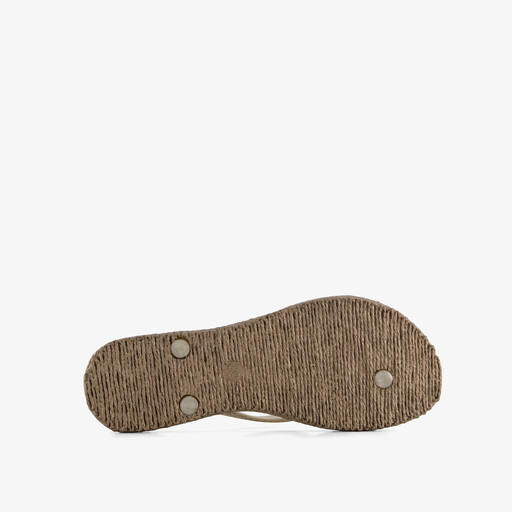 Dames teenslippers goud