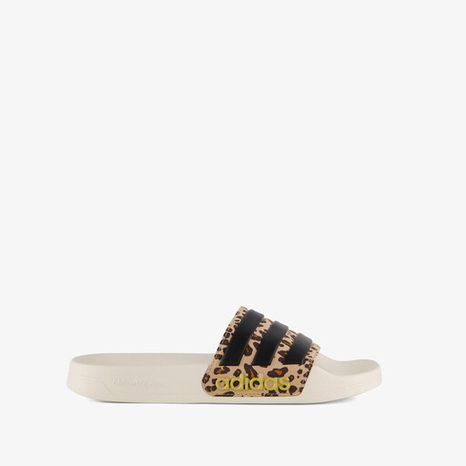 Adilette Shower dames badslippers met panterprint