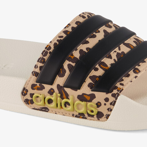 Adilette Shower dames badslippers met panterprint
