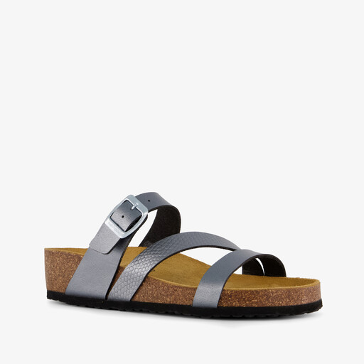 Dames bio slippers grijs