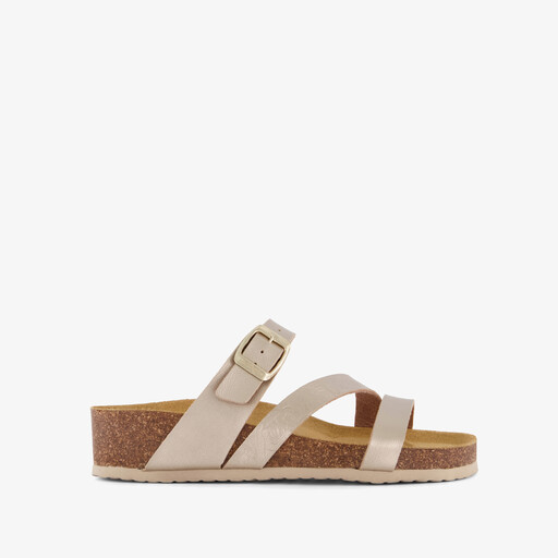Dames bio slippers champagne