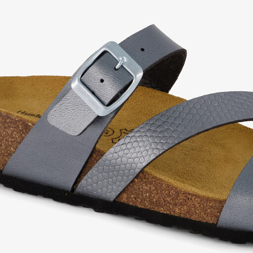 Dames bio slippers grijs