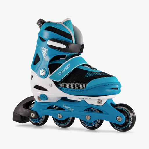 Kinder en dames skeelers blauw