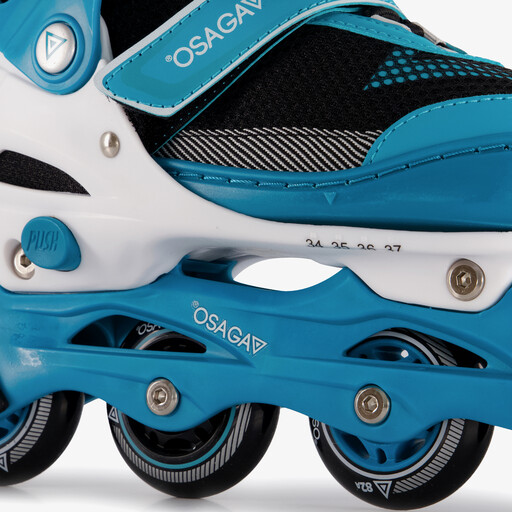 Kinder en dames skeelers blauw