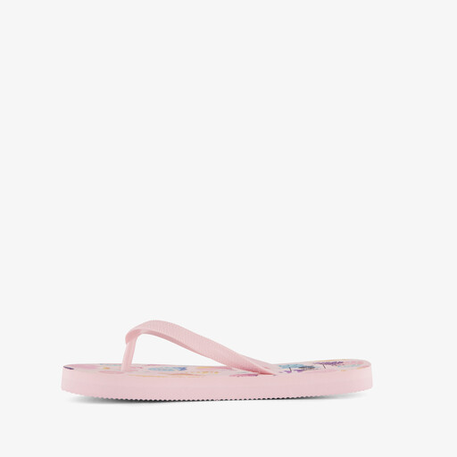 Roze meisjes teenslippers met schelpen