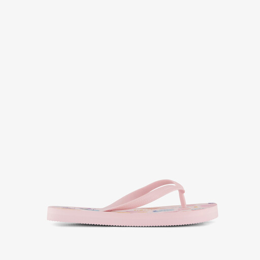 Roze meisjes teenslippers met schelpen