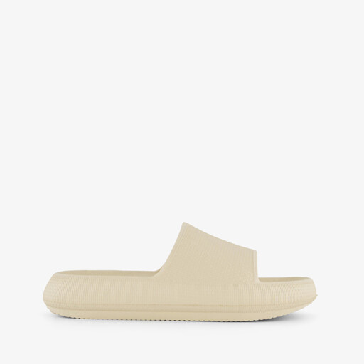 Dames badslippers beige