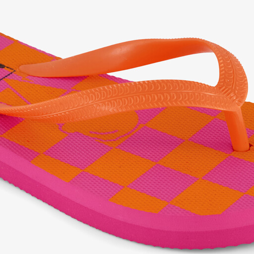 Kinder teenslippers oranje roze