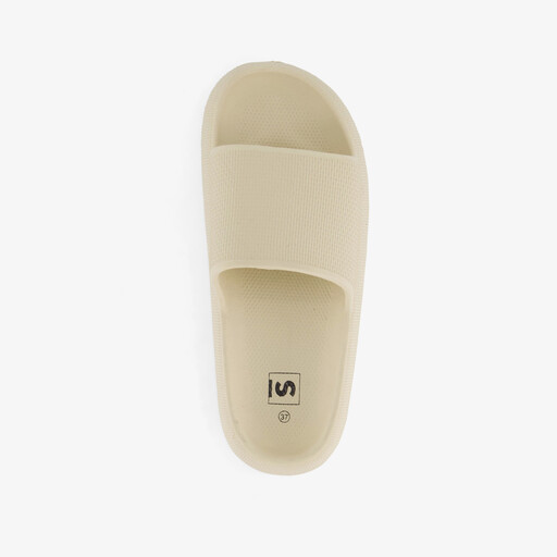 Dames badslippers beige