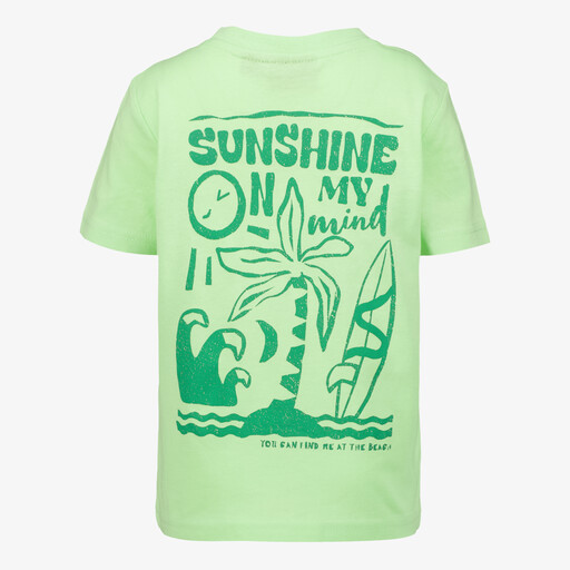 Jongens T-shirt met backprint lichtgroen