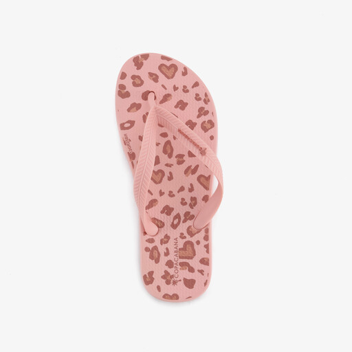 Kinder slippers met hartjes roze