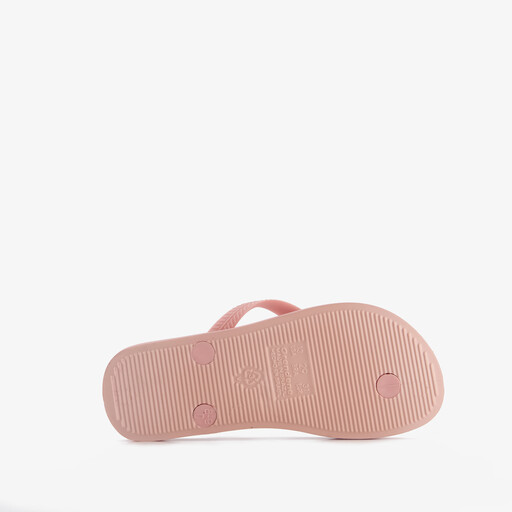 Kinder slippers met hartjes roze