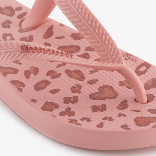Kinder slippers met hartjes roze