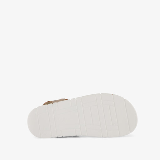 Leren meisjes sandalen goud