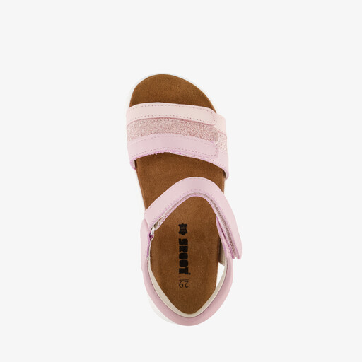 Leren meisjes sandalen roze