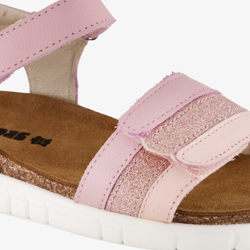 Leren meisjes sandalen roze