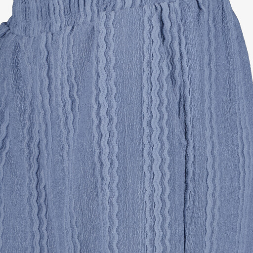 Dames short met patroon blauw