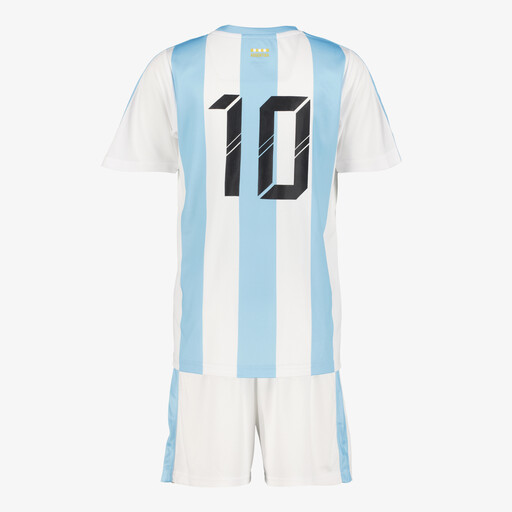 Tweedelig kinder sport set wit blauw