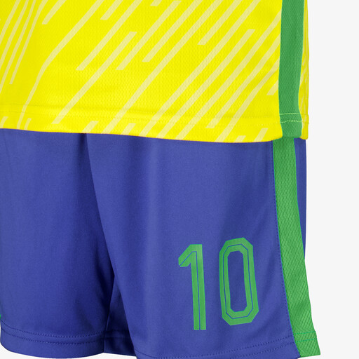 Tweedelig kinder sport set geel blauw