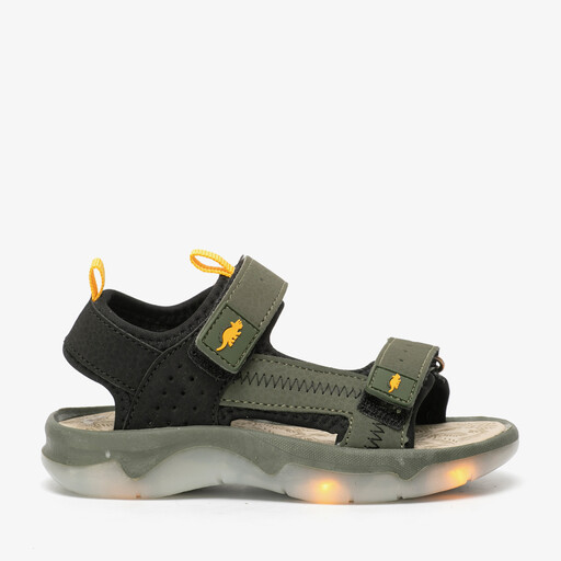 Jongens sandalen groen met lichtjes