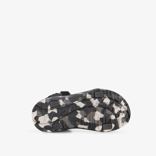 Jongens sandalen zwart met camouflage