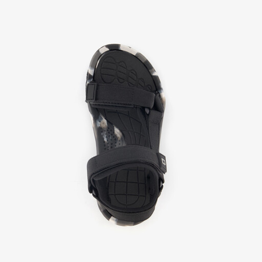 Jongens sandalen zwart met camouflage