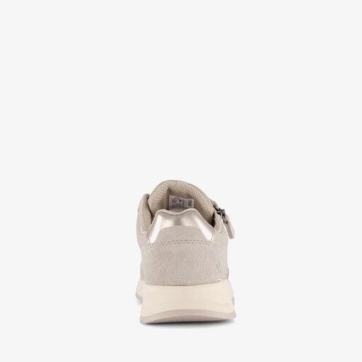ECCO leren dames sneakers beige