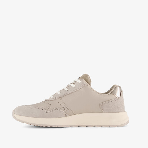 ECCO leren dames sneakers beige